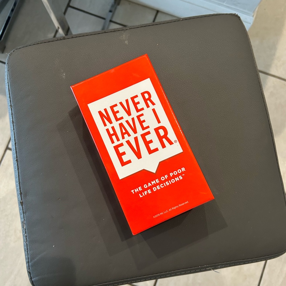 Never have I ever card game